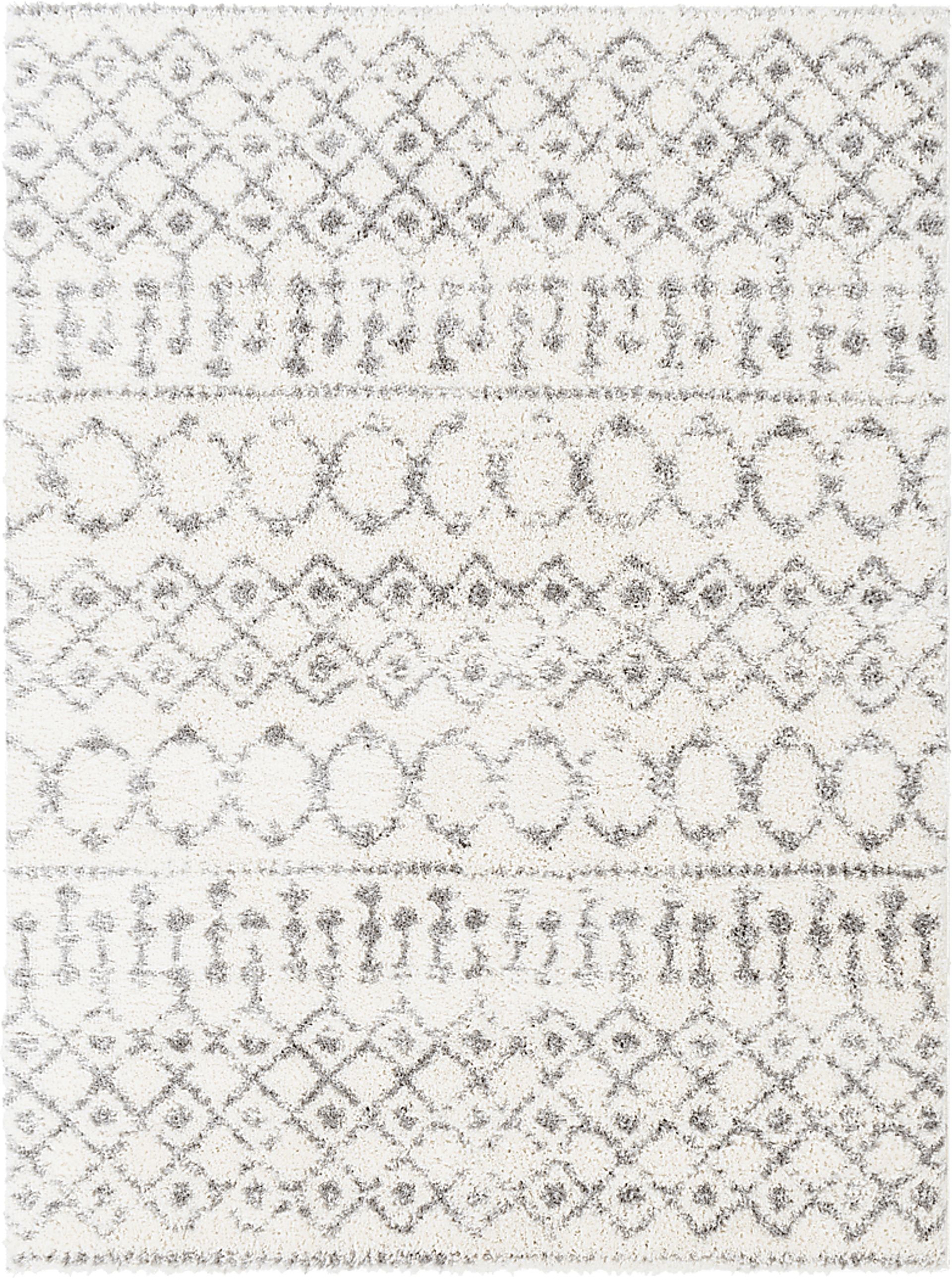 Leara Ivory 6'7 x 9' Rug - Image 1