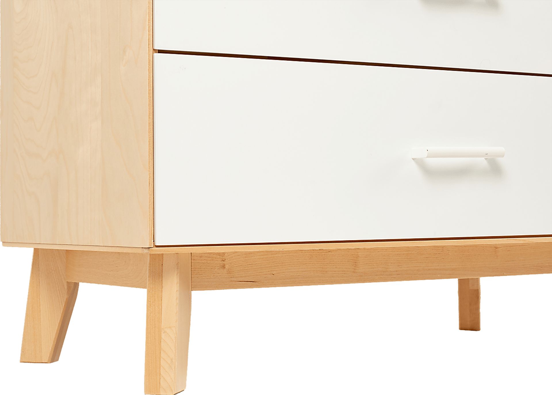 Learitt White Natural 5-Drawer Chest - Image 6