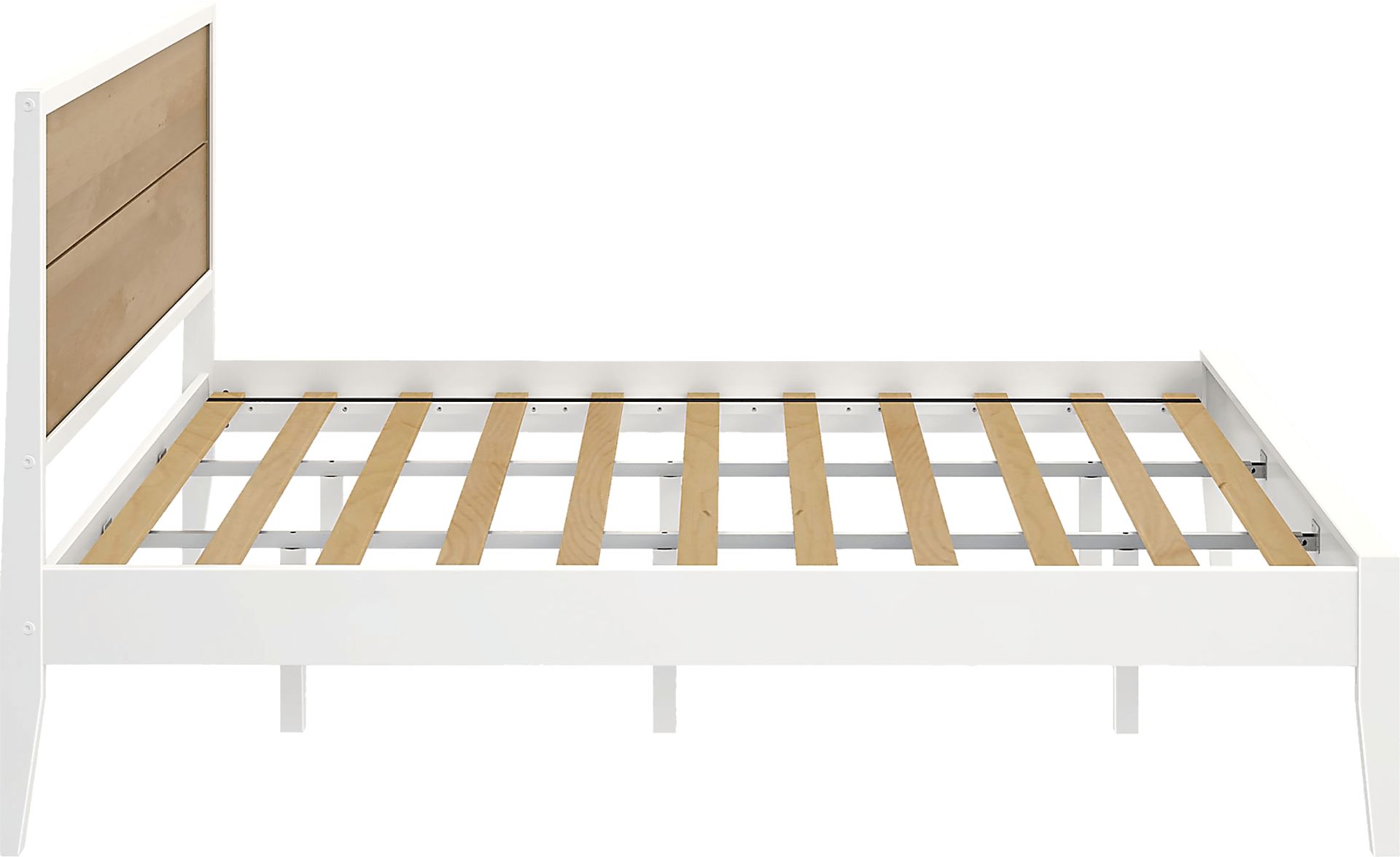 Learitt White Natural King Platform Bed - Image 6