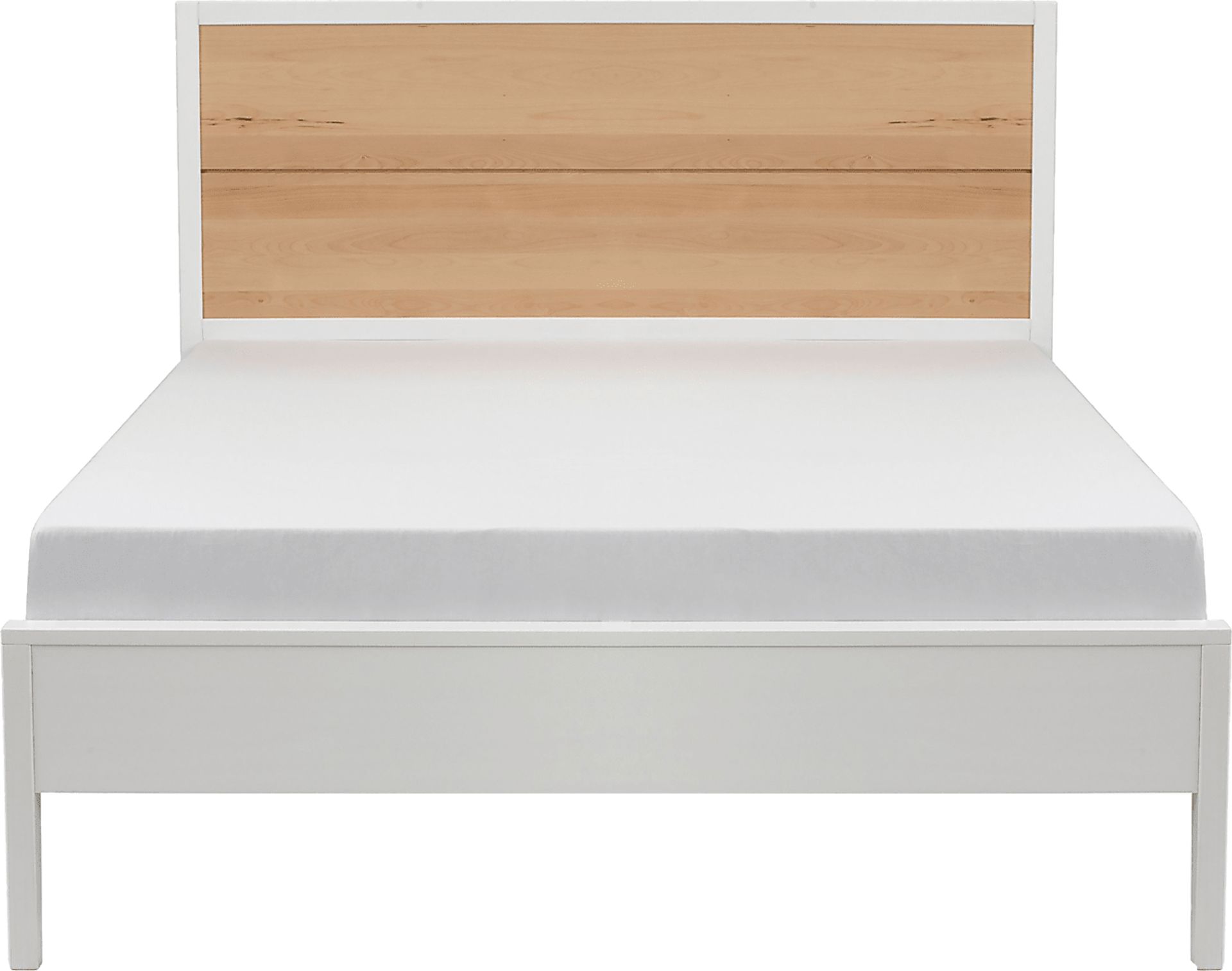 Learitt White Natural Queen Platform Bed - Image 5