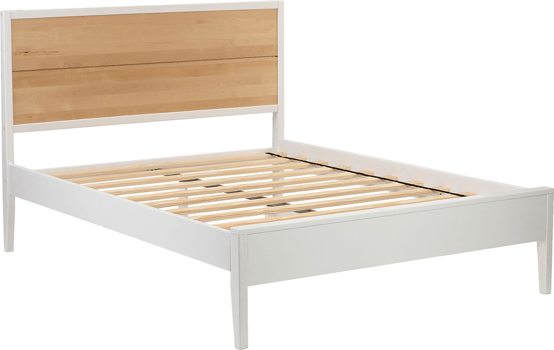 Learitt White Natural Queen Platform Bed - Image 7