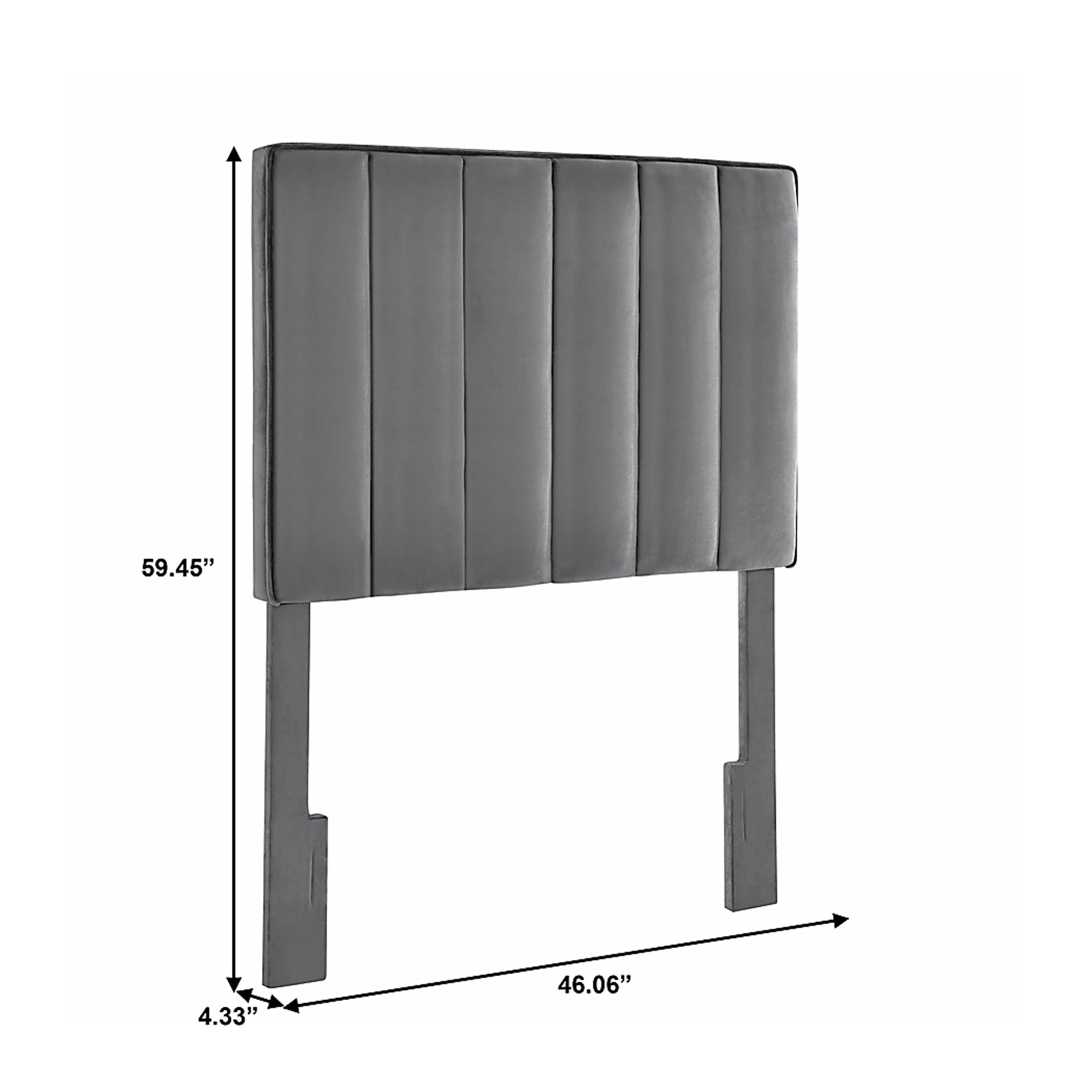 Leasepur Gray Twin Headboard - Image 8