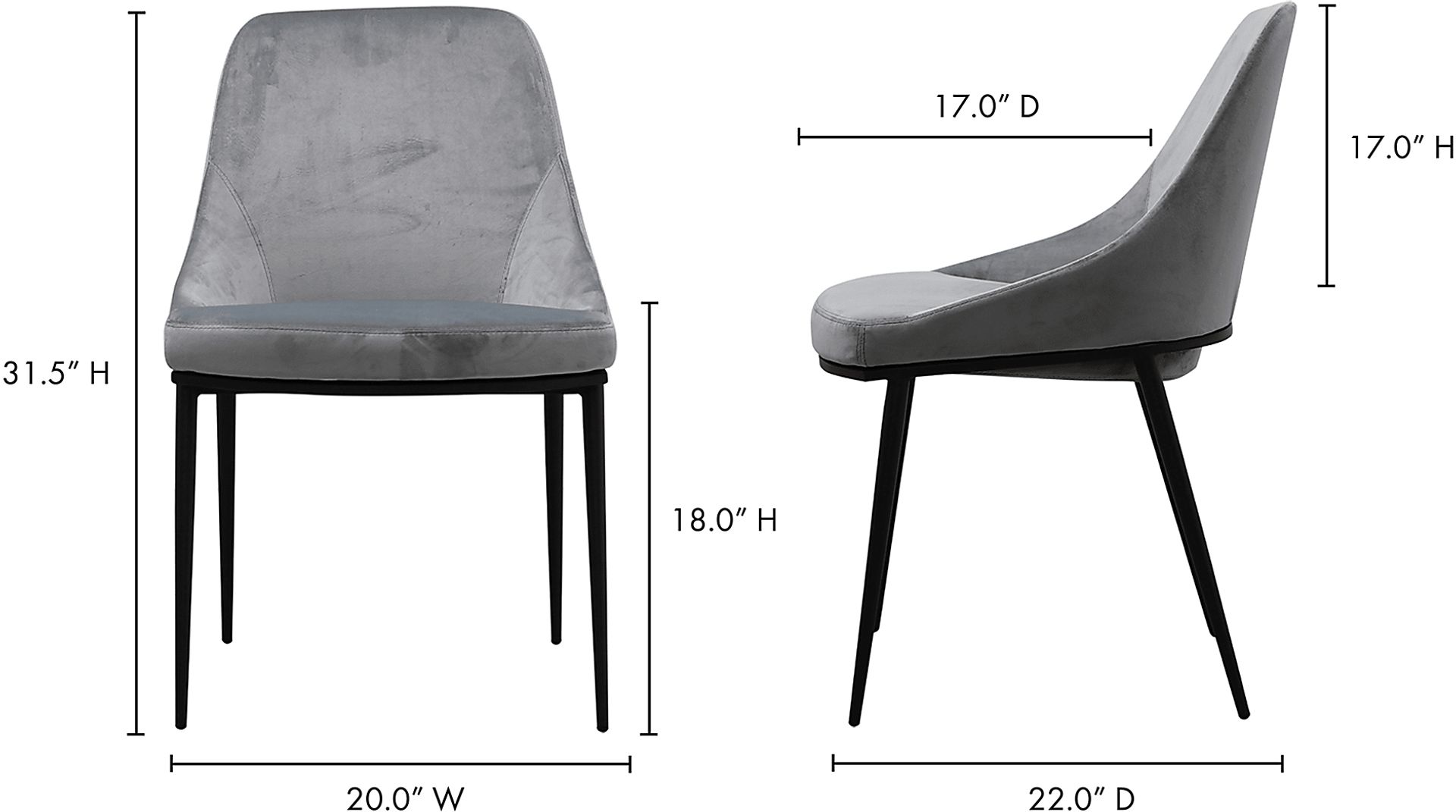 Leavenworth Gray Side Chair, Set of 2 - Image 8