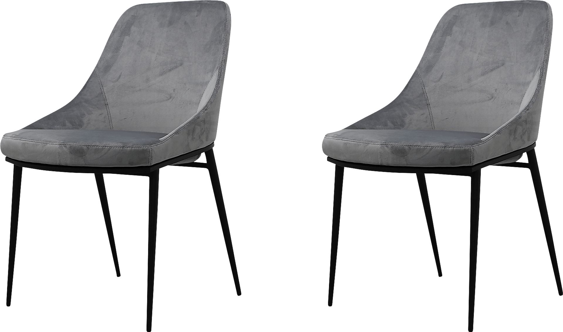 Leavenworth Gray Side Chair, Set of 2 - Image 1