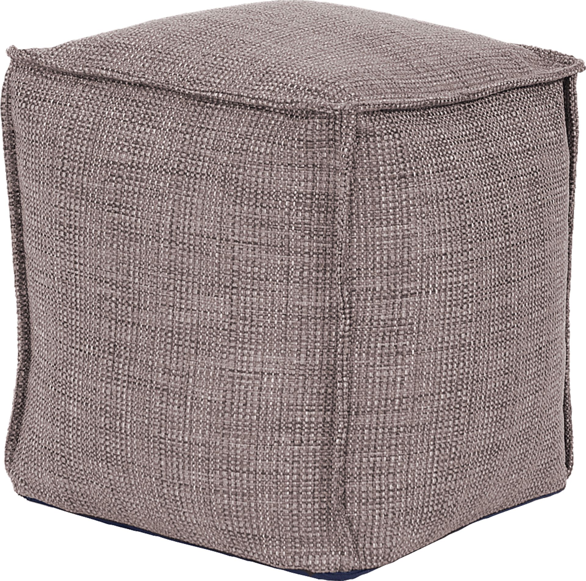 Leawood Gray Pouf - Image 1