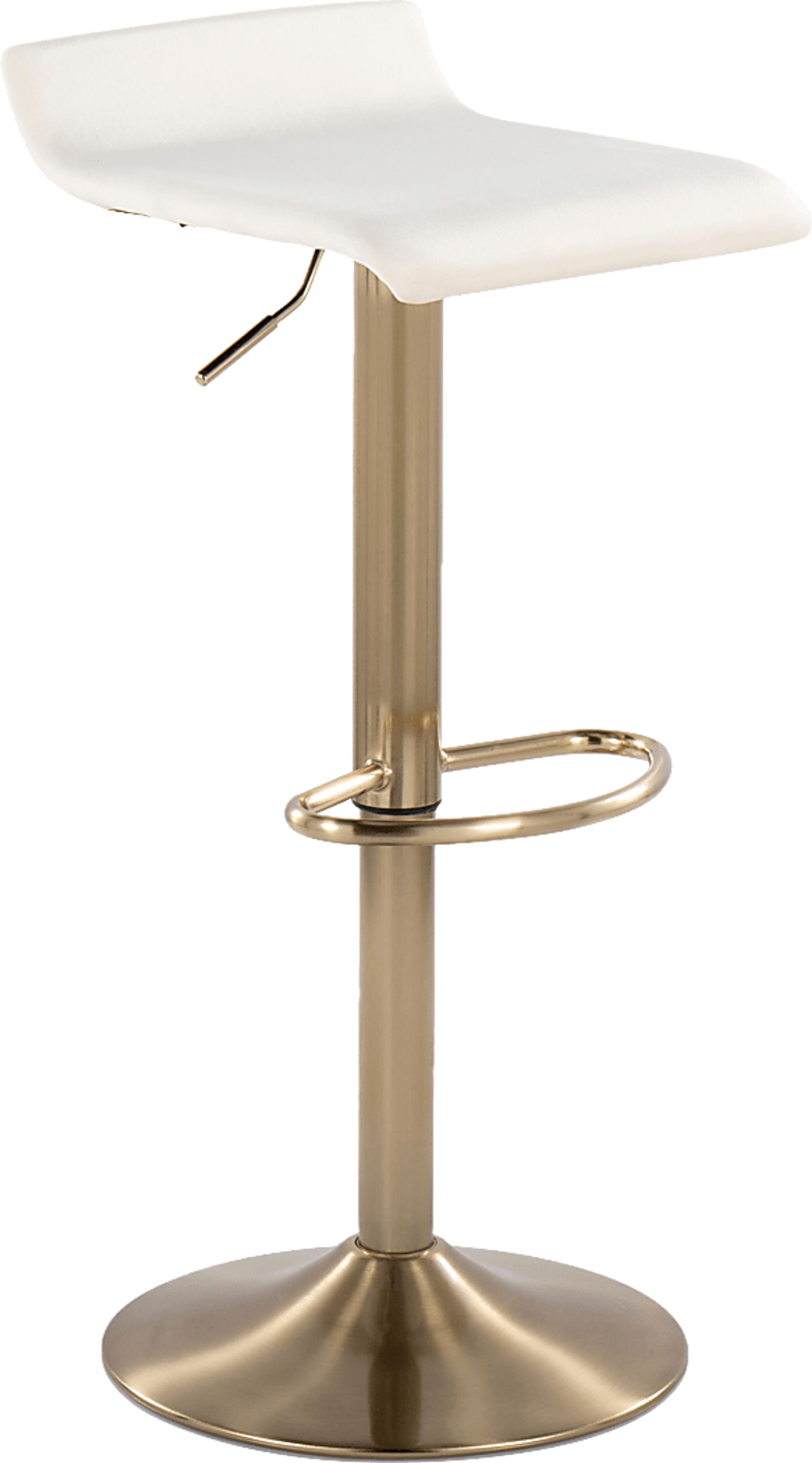 Lebato Cream Adjustable Barstool, Set of 2 - Image 3