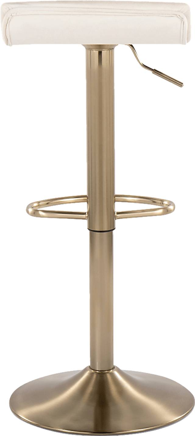 Lebato Cream Adjustable Barstool, Set of 2 - Thumbnail - Image 6