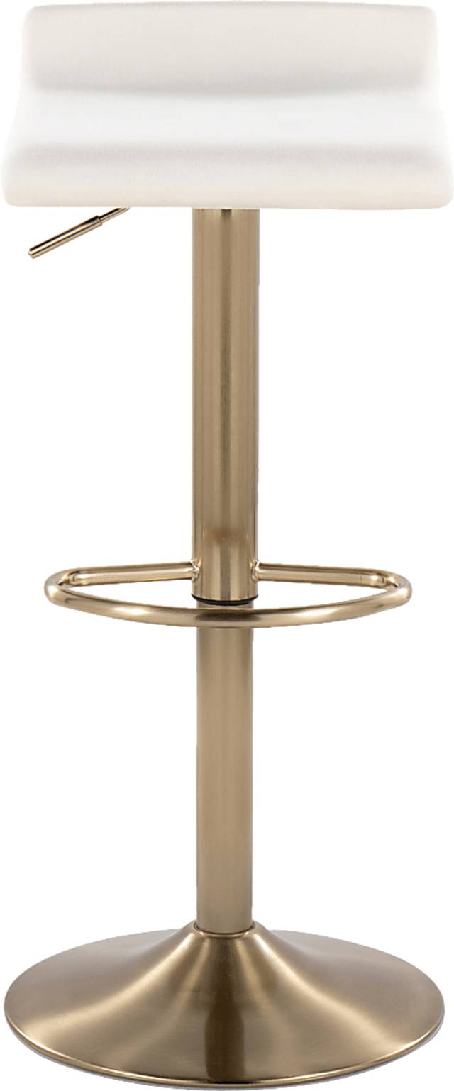 Lebato Cream Adjustable Barstool, Set of 2 - Thumbnail - Image 7