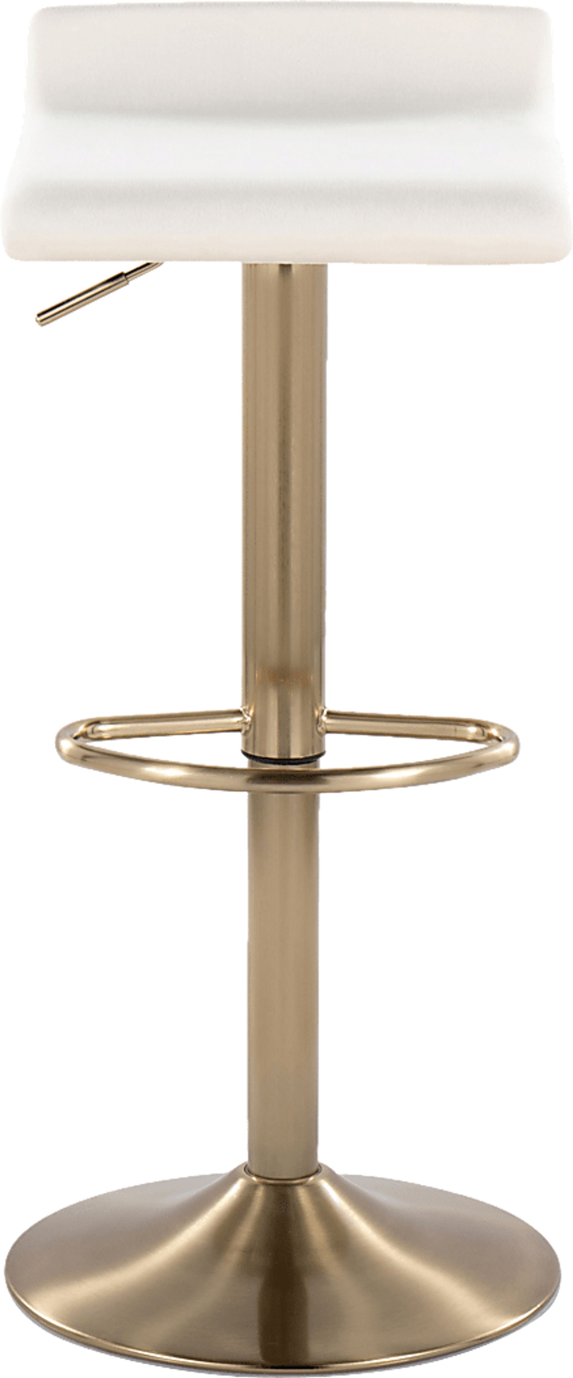 Lebato Cream Adjustable Barstool, Set of 2 - Image 7