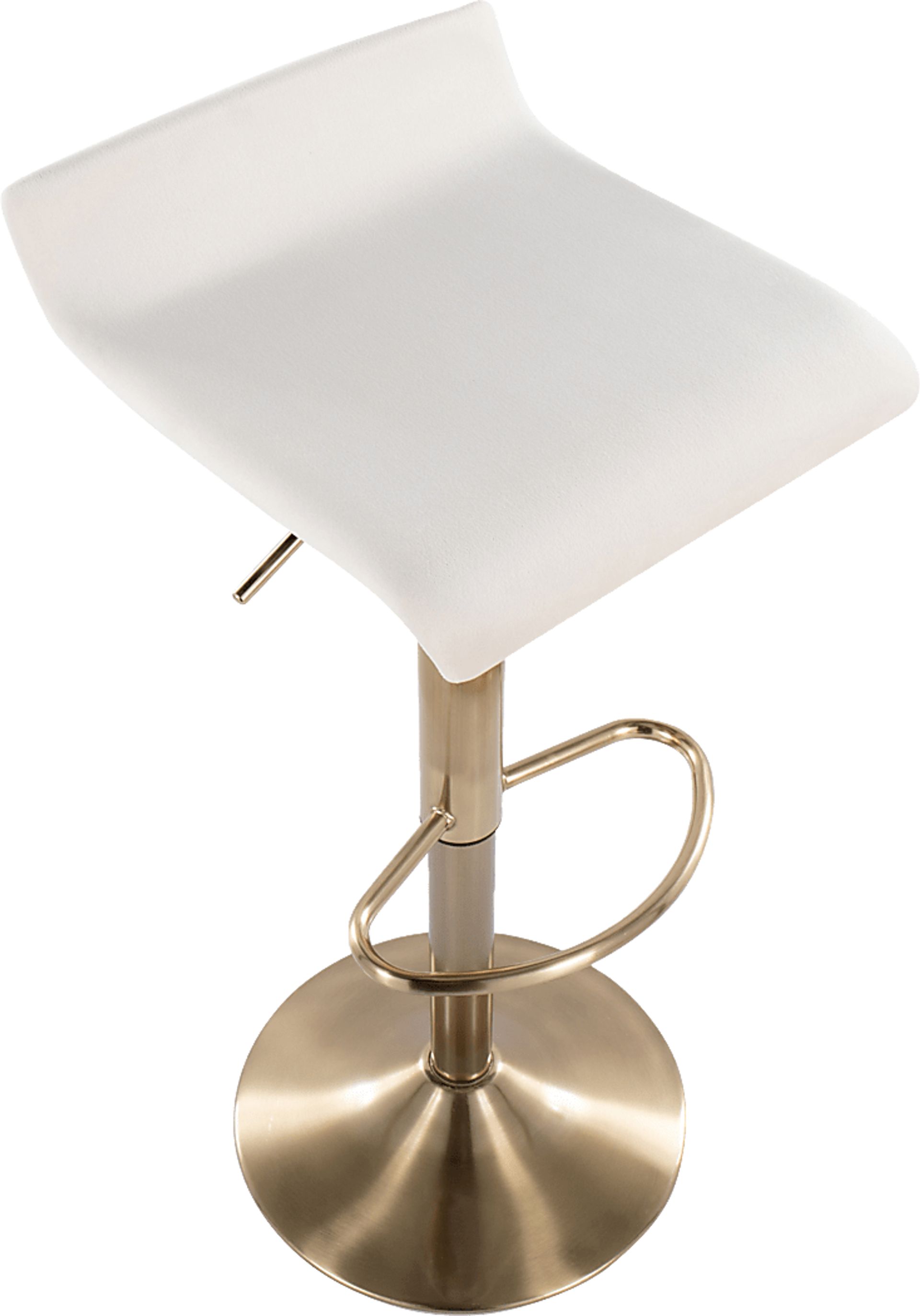 Lebato Cream Adjustable Barstool, Set of 2 - Image 8