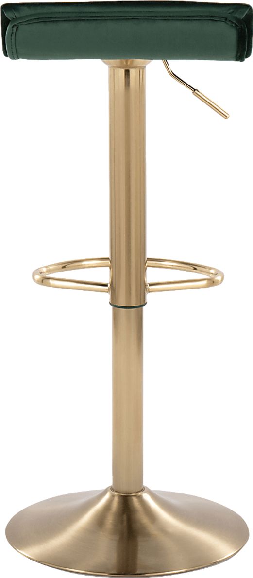 Lebato Green Adjustable Barstool, Set of 2
