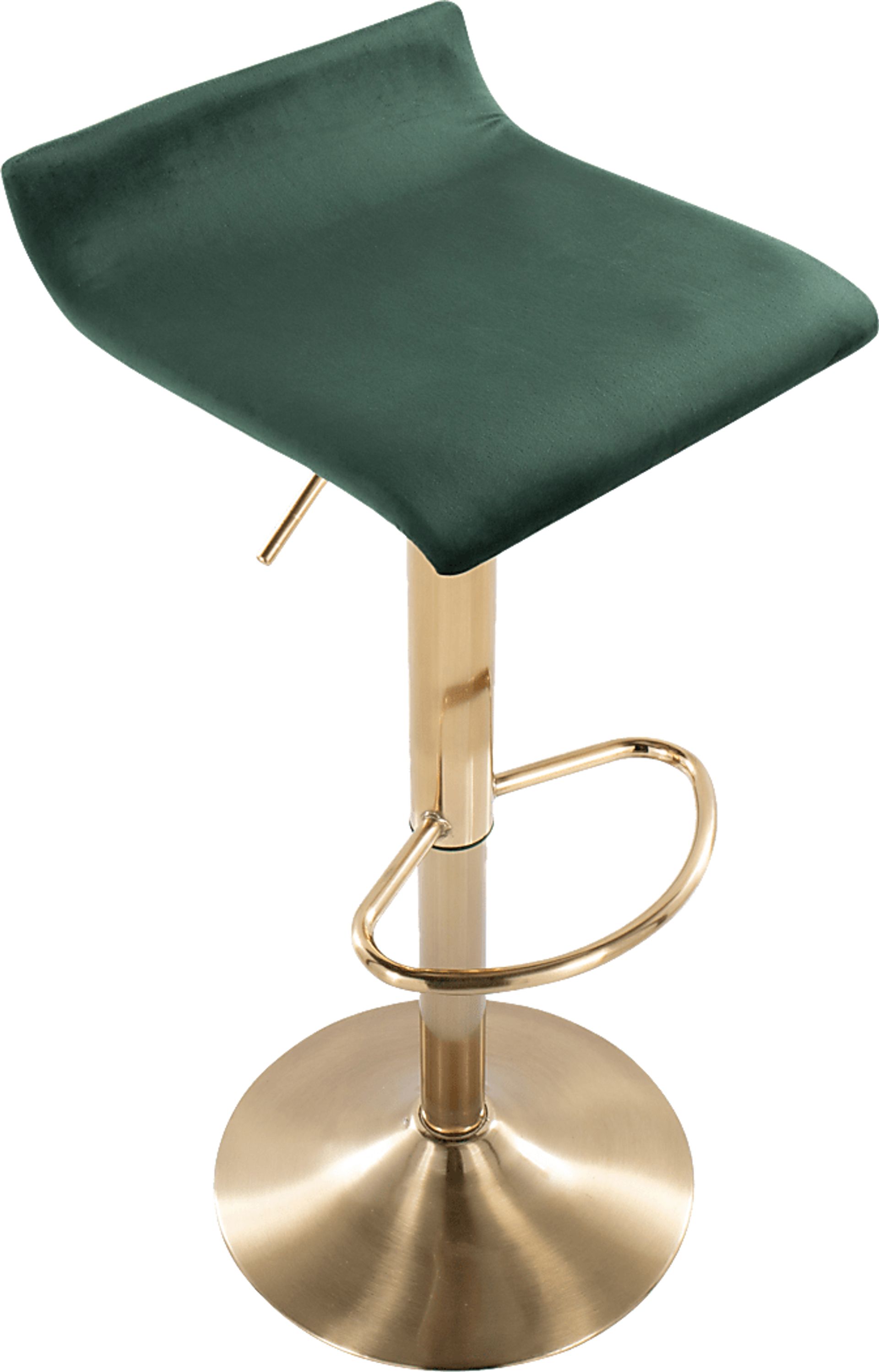 Lebato Green Adjustable Barstool, Set of 2 - Image 7