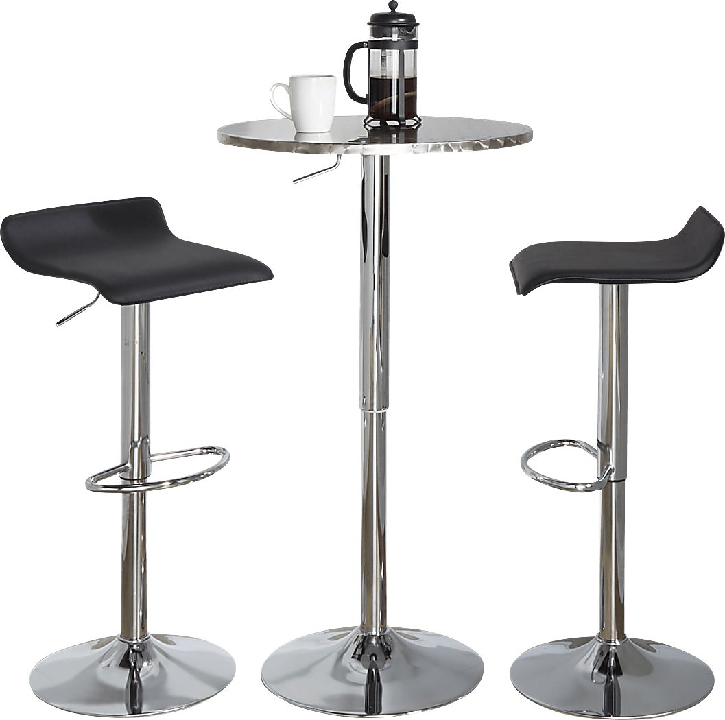 Lebato II Black Adjustable 3 Pc Bar Set