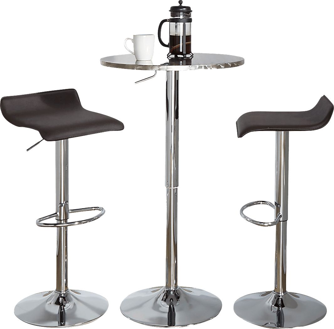 Lebato II Brown Adjustable 3 Pc Bar Set