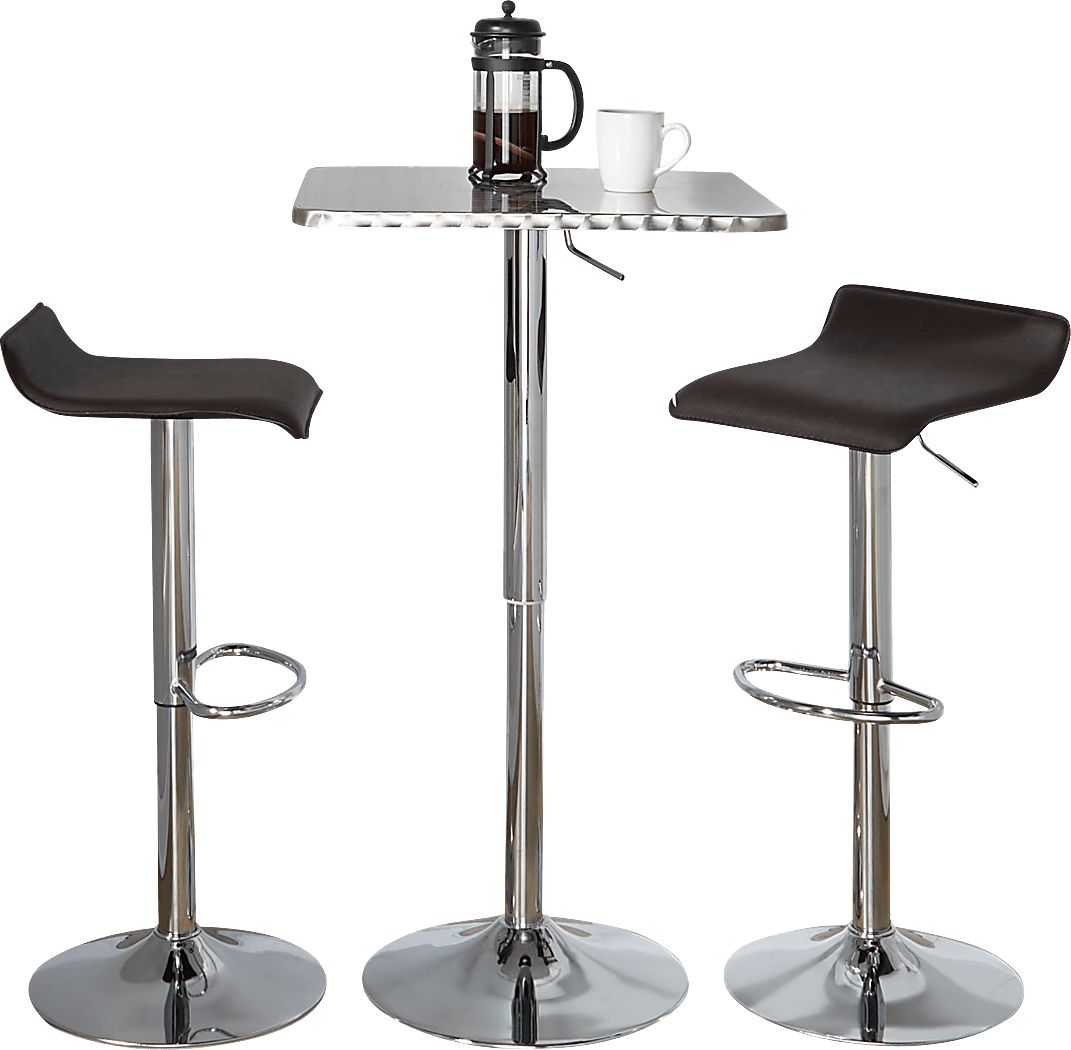 Lebato III Brown Adjustable 3 Pc Bar Set