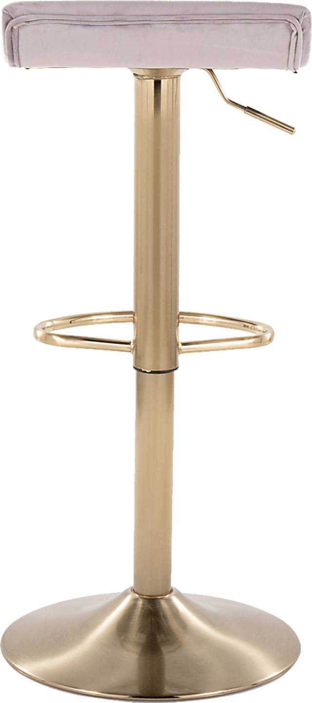 Lebato Silver Adjustable Barstool, Set of 2 - Thumbnail - Image 6