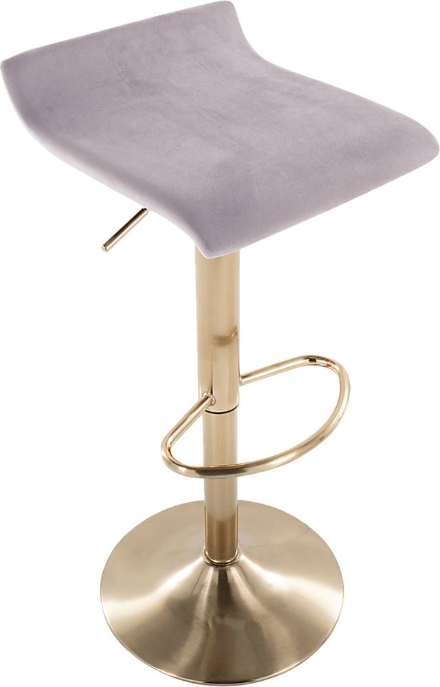 Lebato Silver Adjustable Barstool, Set of 2 - Thumbnail - Image 7