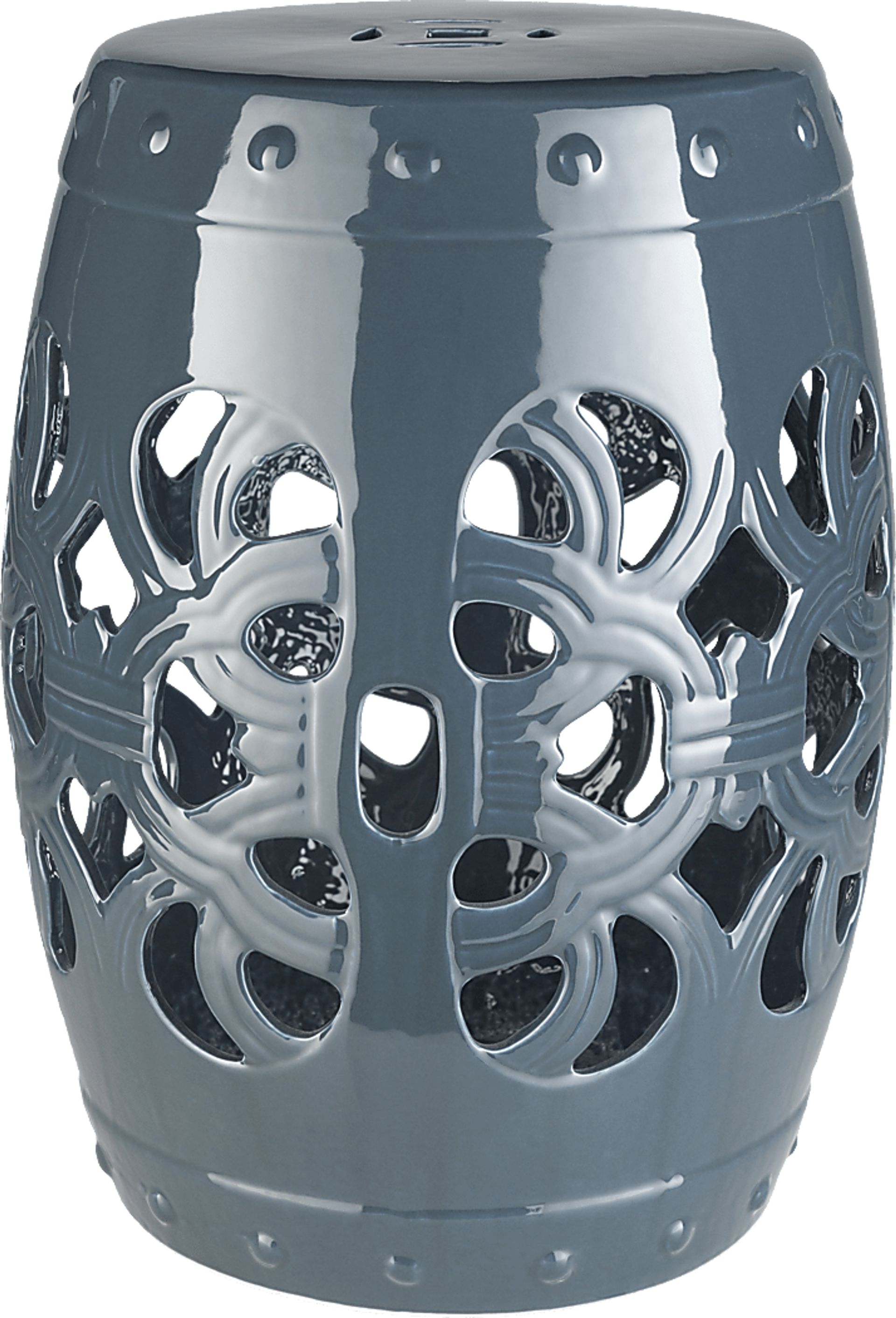 Lebone Blue Outdoor Stool - Image 1
