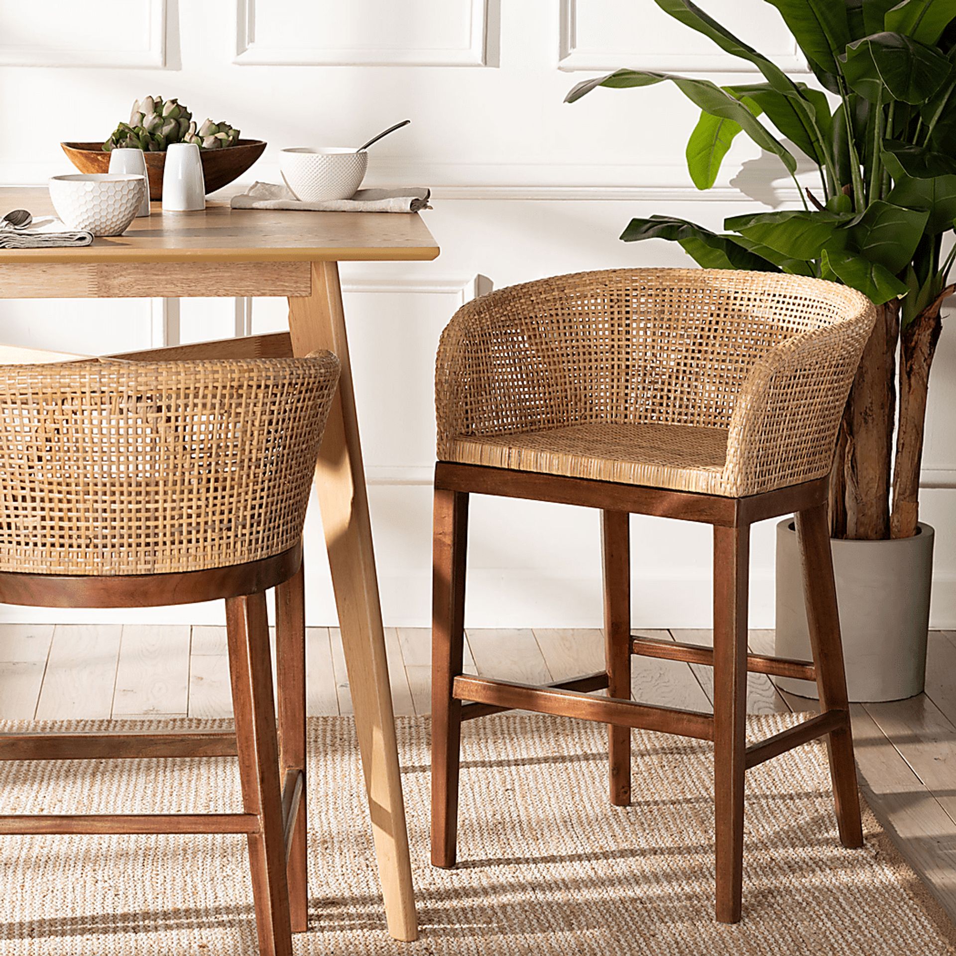 Lecinda Brown Counter Stool - Image 2