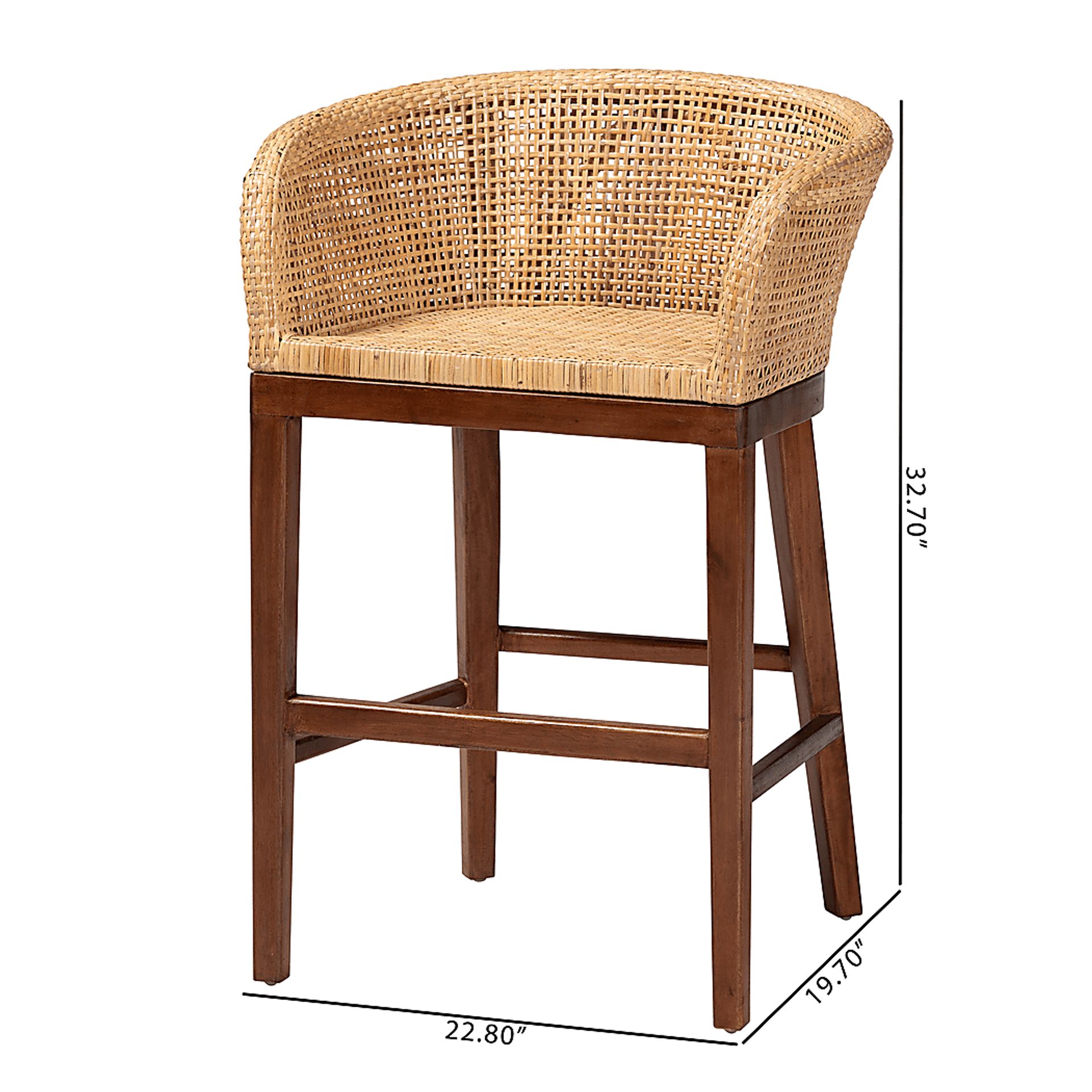 Lecinda Brown Counter Stool - Image 10