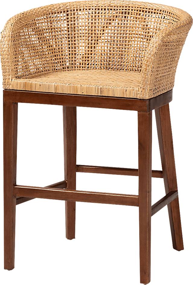Lecinda Brown Counter Stool - Thumbnail - Image 1