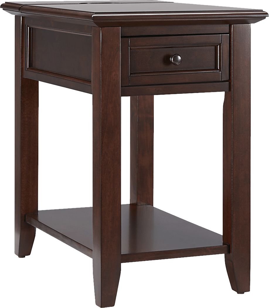 Leda Espresso Accent Table Rooms To Go