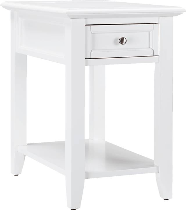 Leda White Accent Table - Thumbnail - Image 1