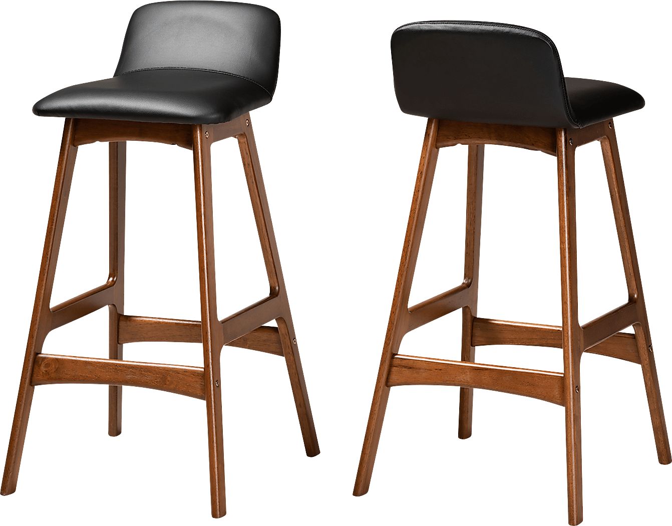 Ledford Black Barstool, Set of 2