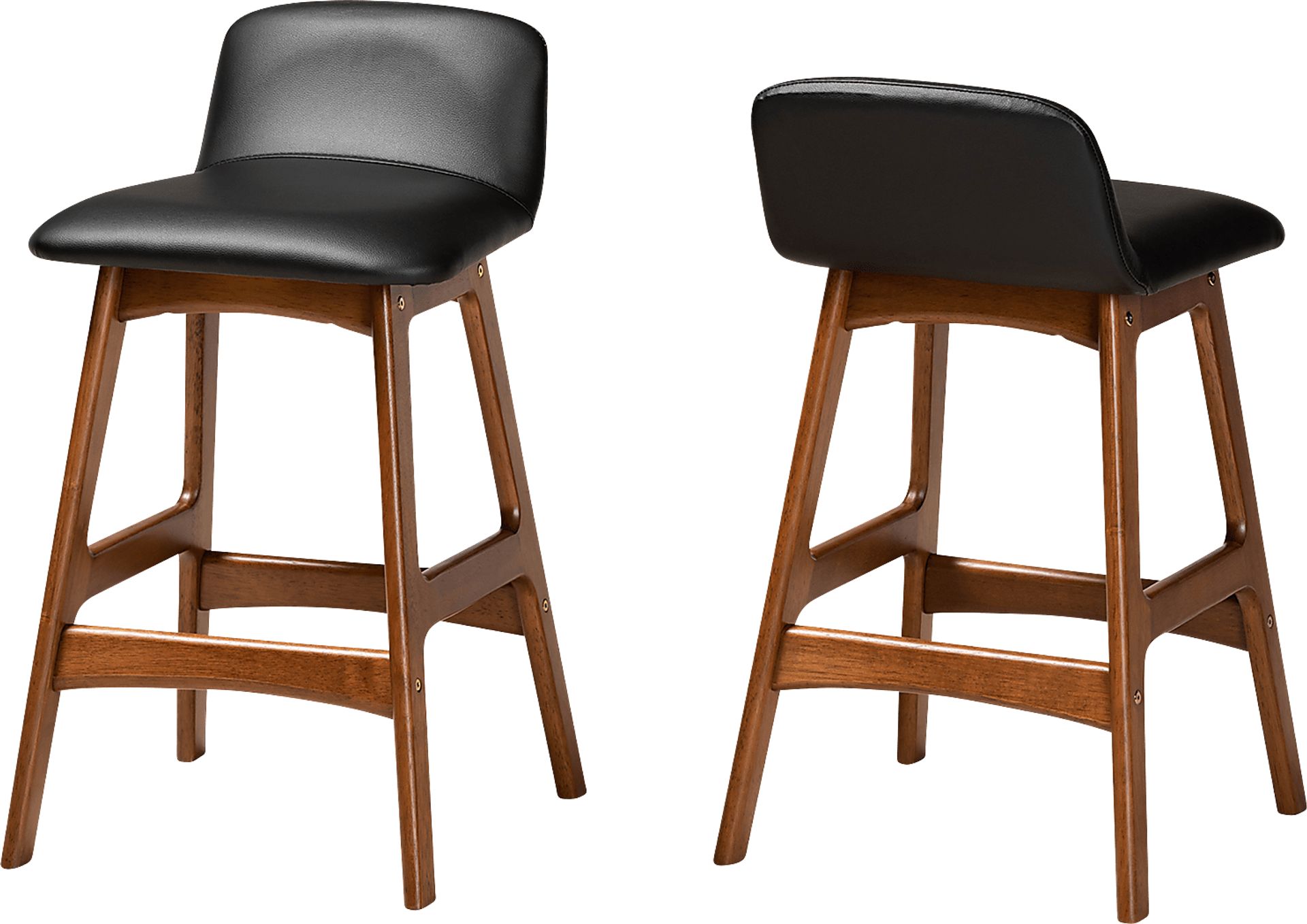 Ledford Black Counter Height Stool, Set of 2 - Image 1