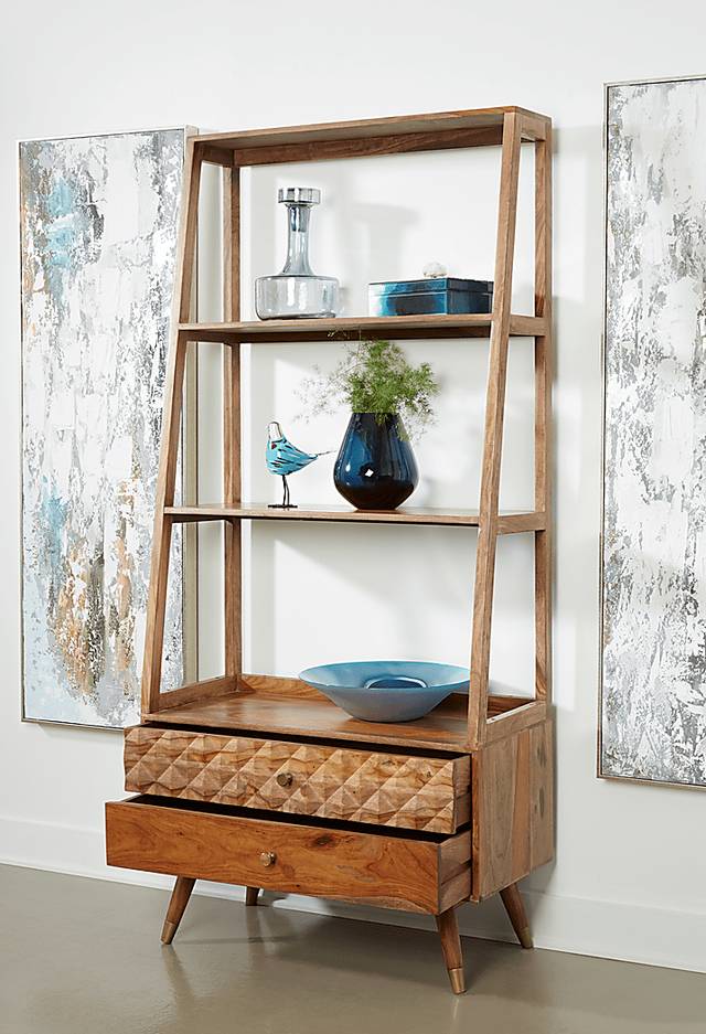 Ledford Brown Bookcase - Thumbnail - Image 2