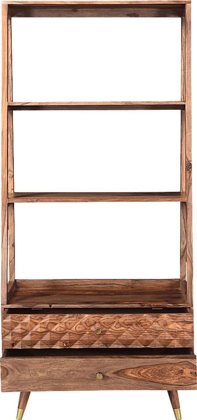 Ledford Brown Bookcase - Thumbnail - Image 5