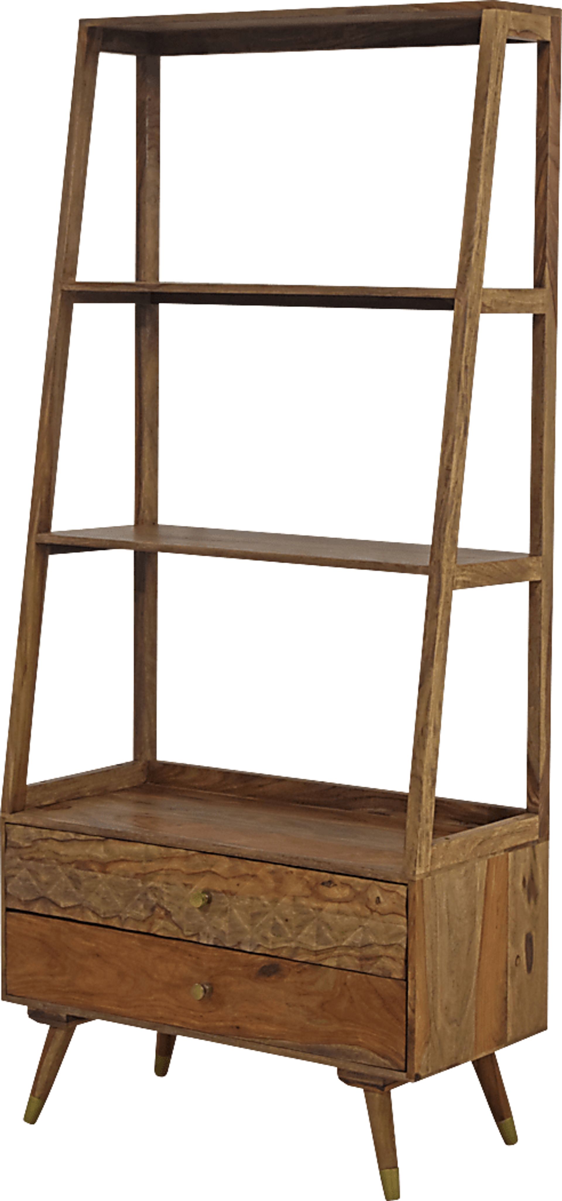 Ledford Brown Bookcase - Image 1