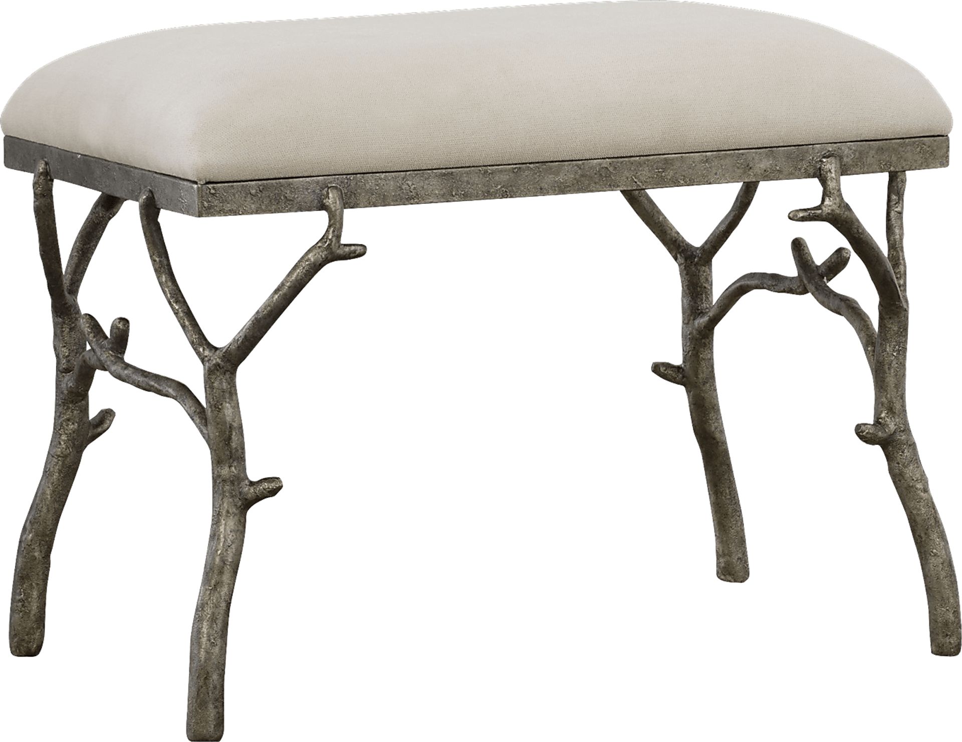 Ledgestone White Accent Bench - Image 1