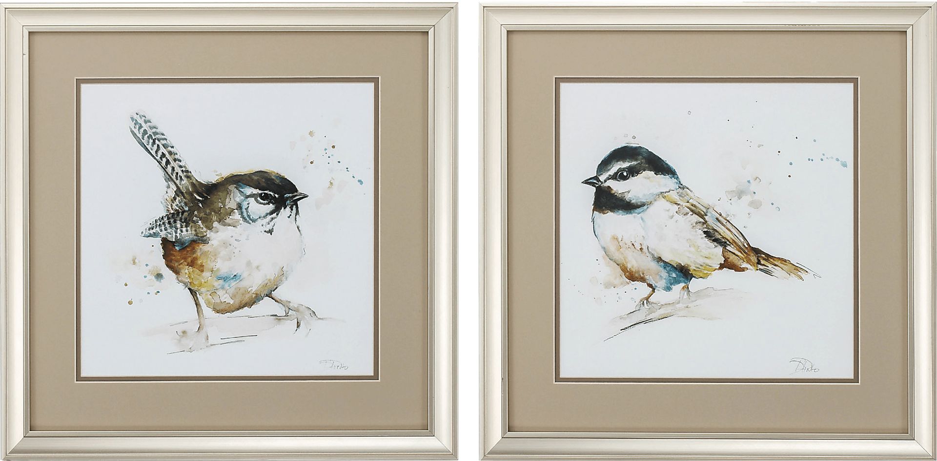 Ledroit Beige Artwork, Set of 2 - Image 1