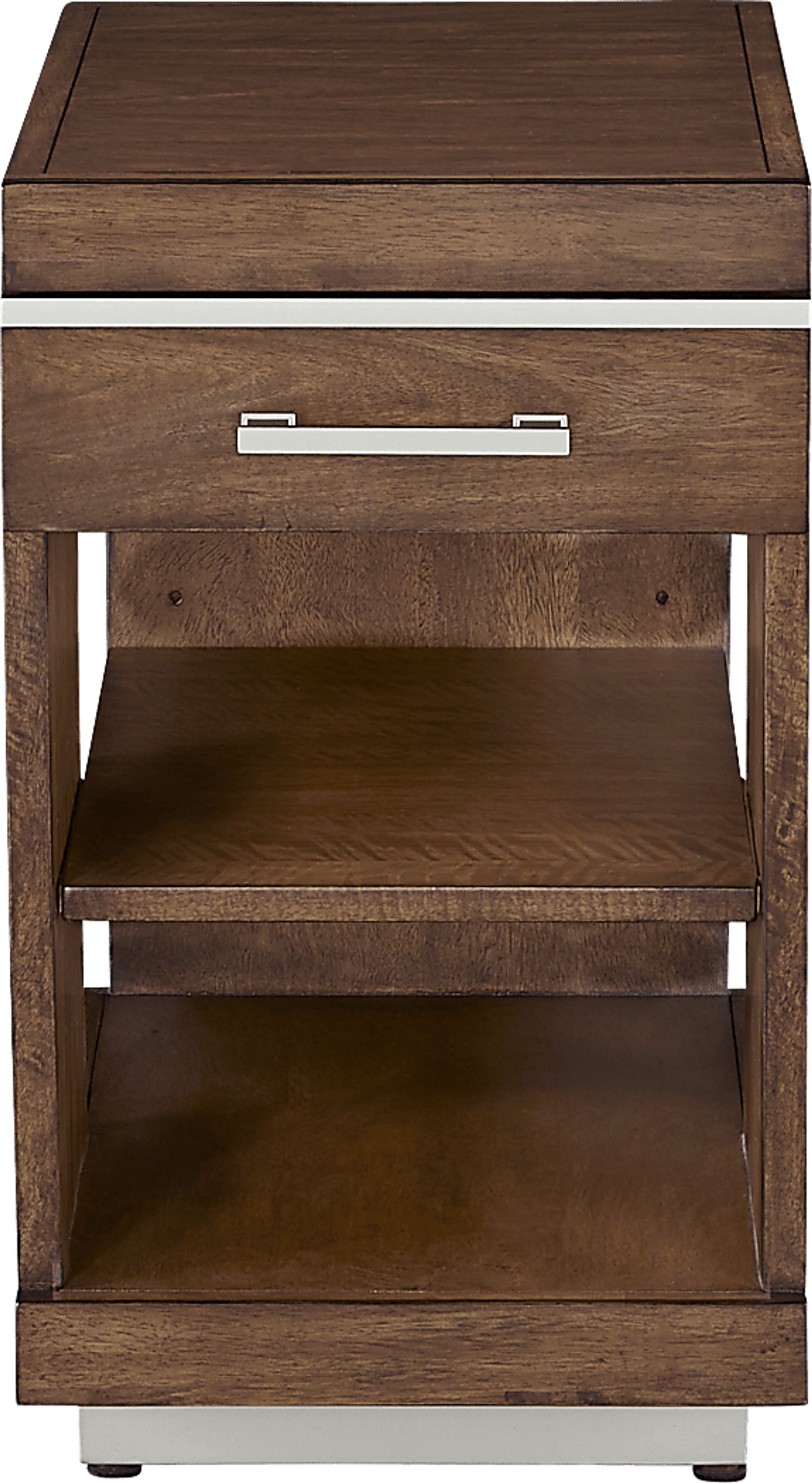 Ledura Brown Chairside Table - Image 2