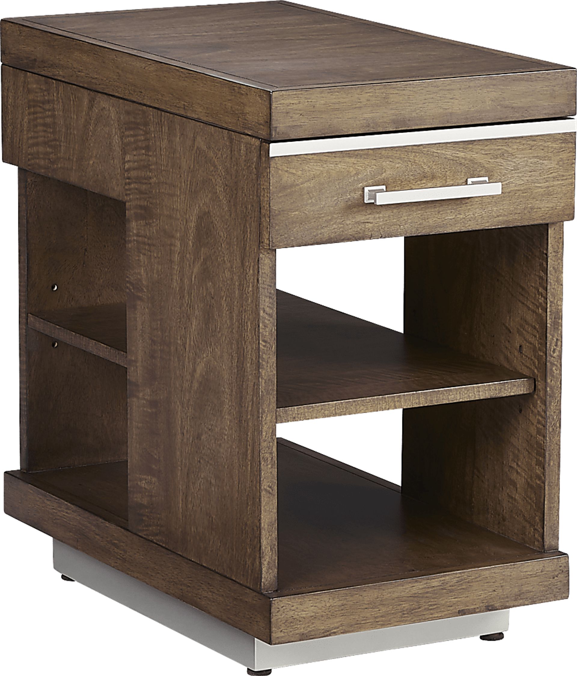 Ledura Brown Chairside Table - Image 1