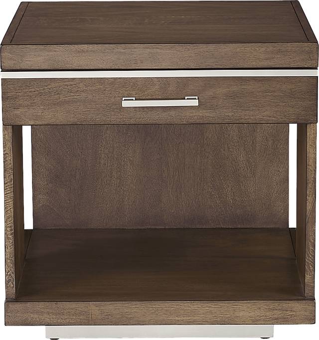 Ledura Brown End Table - Thumbnail - Image 2