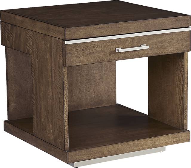 Ledura Brown End Table - Thumbnail - Image 1