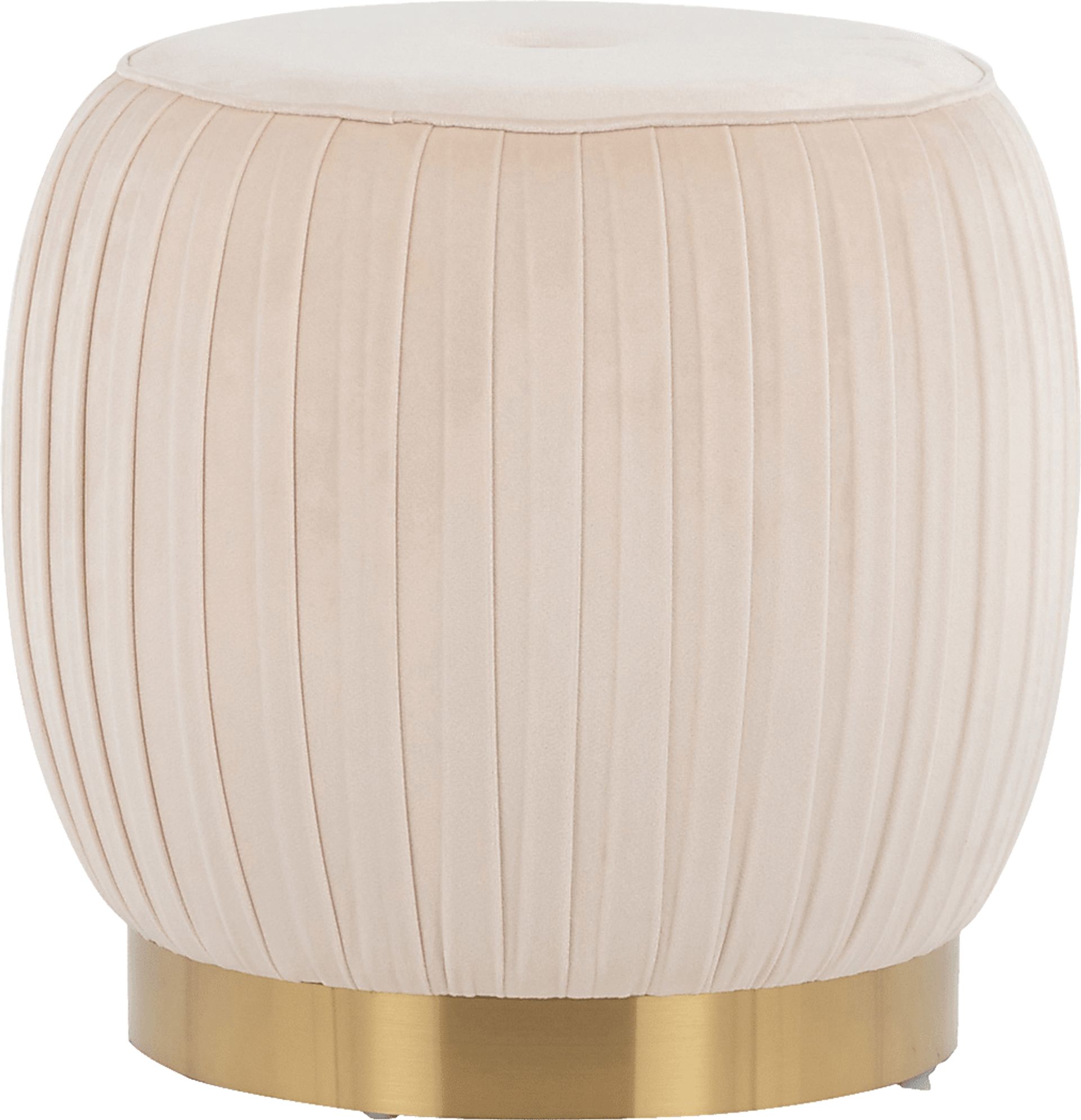Leeambur Cream Ottoman - Image 1