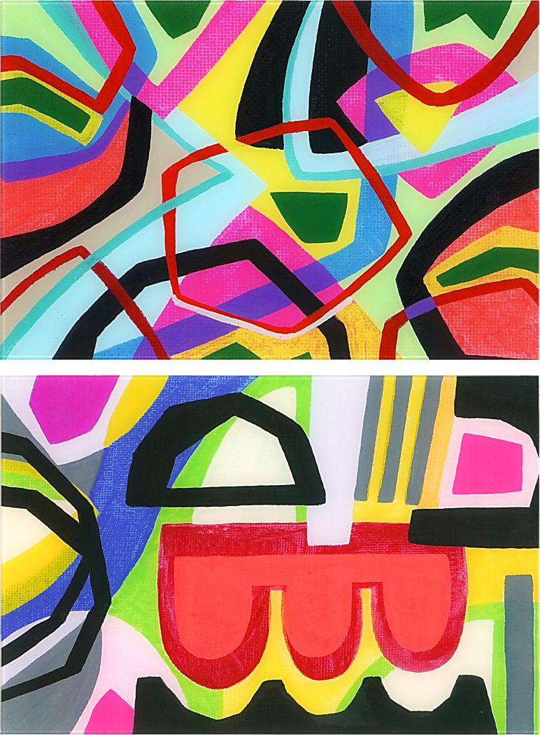 Leebarry Multi Artwork, Set of 2