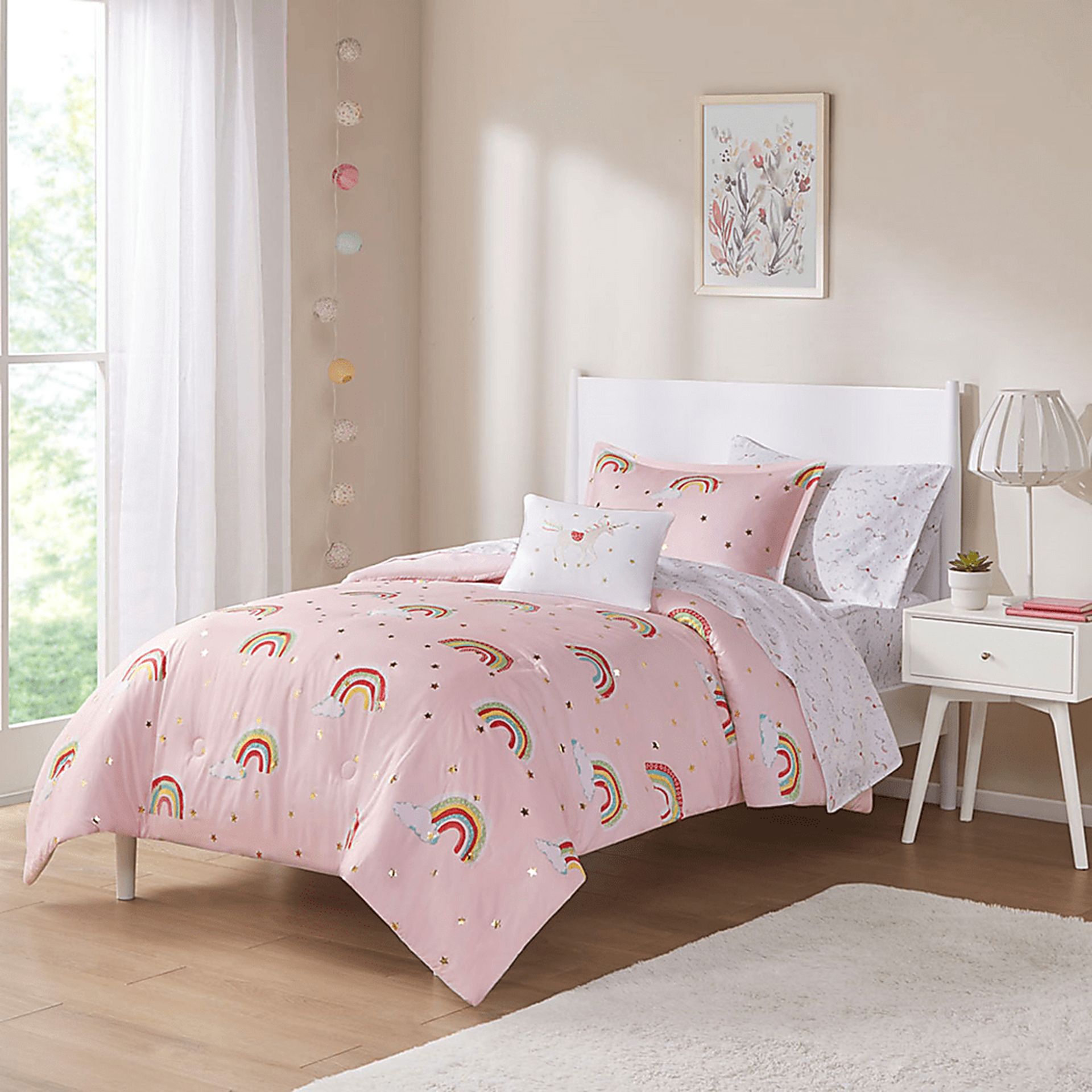 Leebaum Pink Twin Comforter Set - Image 12