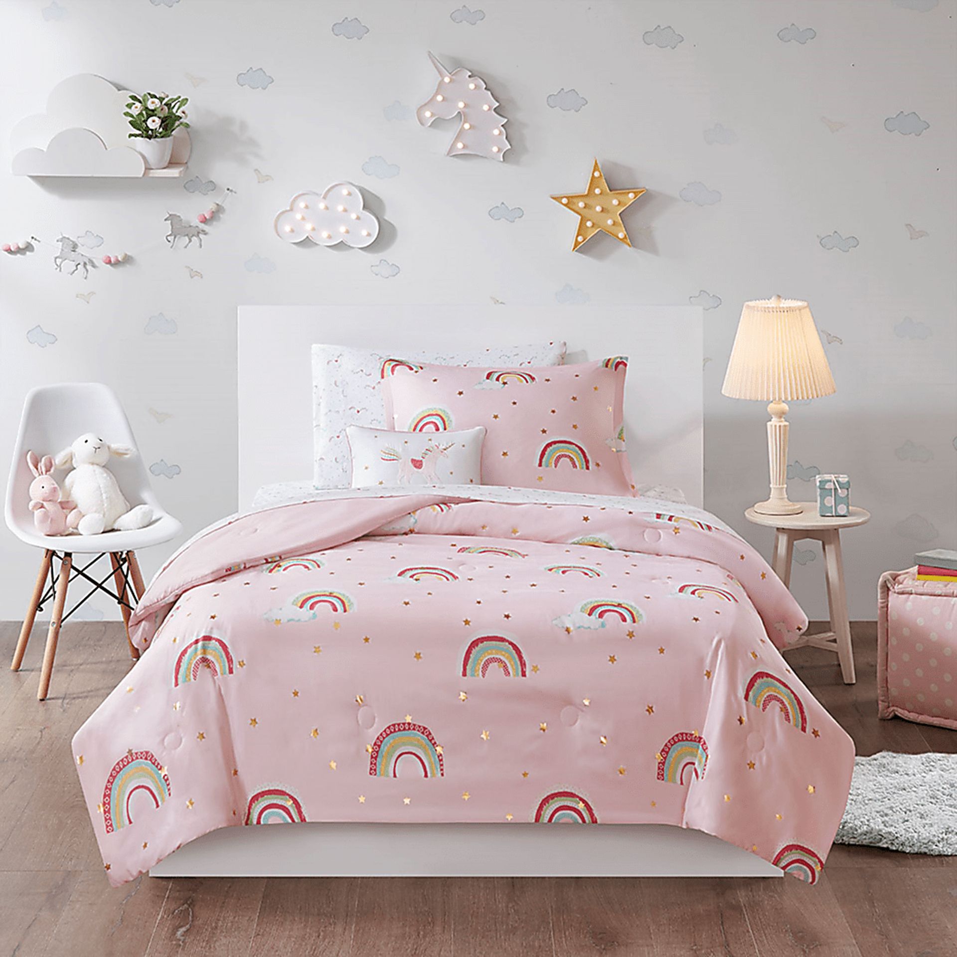 Leebaum Pink Twin Comforter Set - Image 13