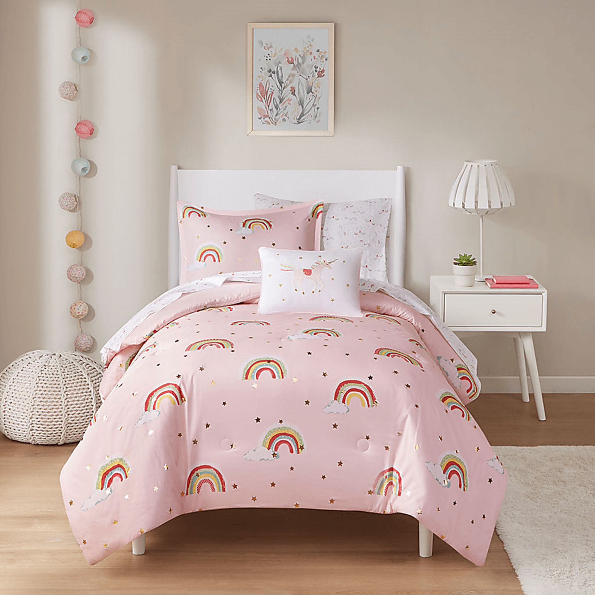 Leebaum Pink Twin Comforter Set - Image 14