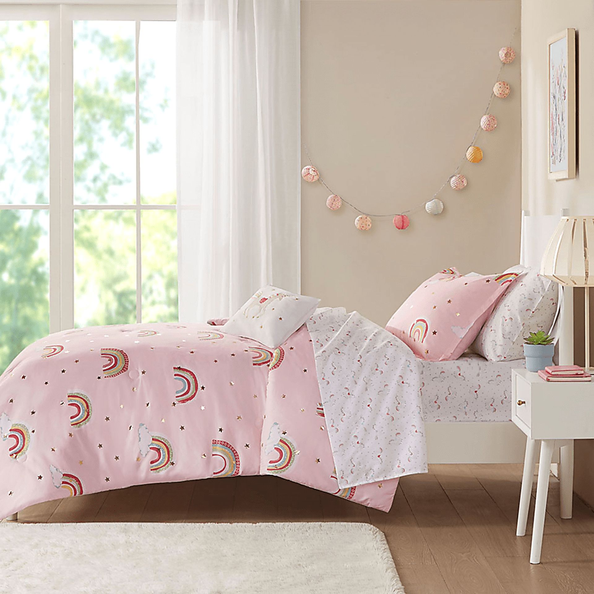 Leebaum Pink Twin Comforter Set - Image 15