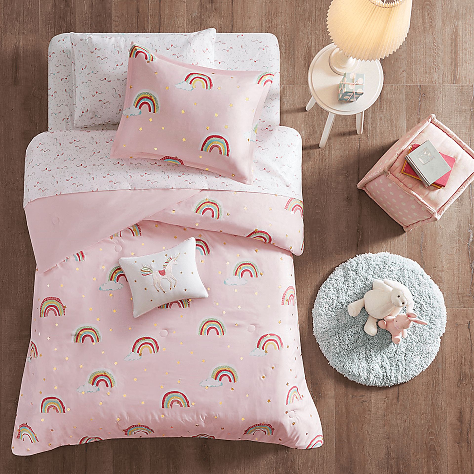 Leebaum Pink Twin Comforter Set - Image 17