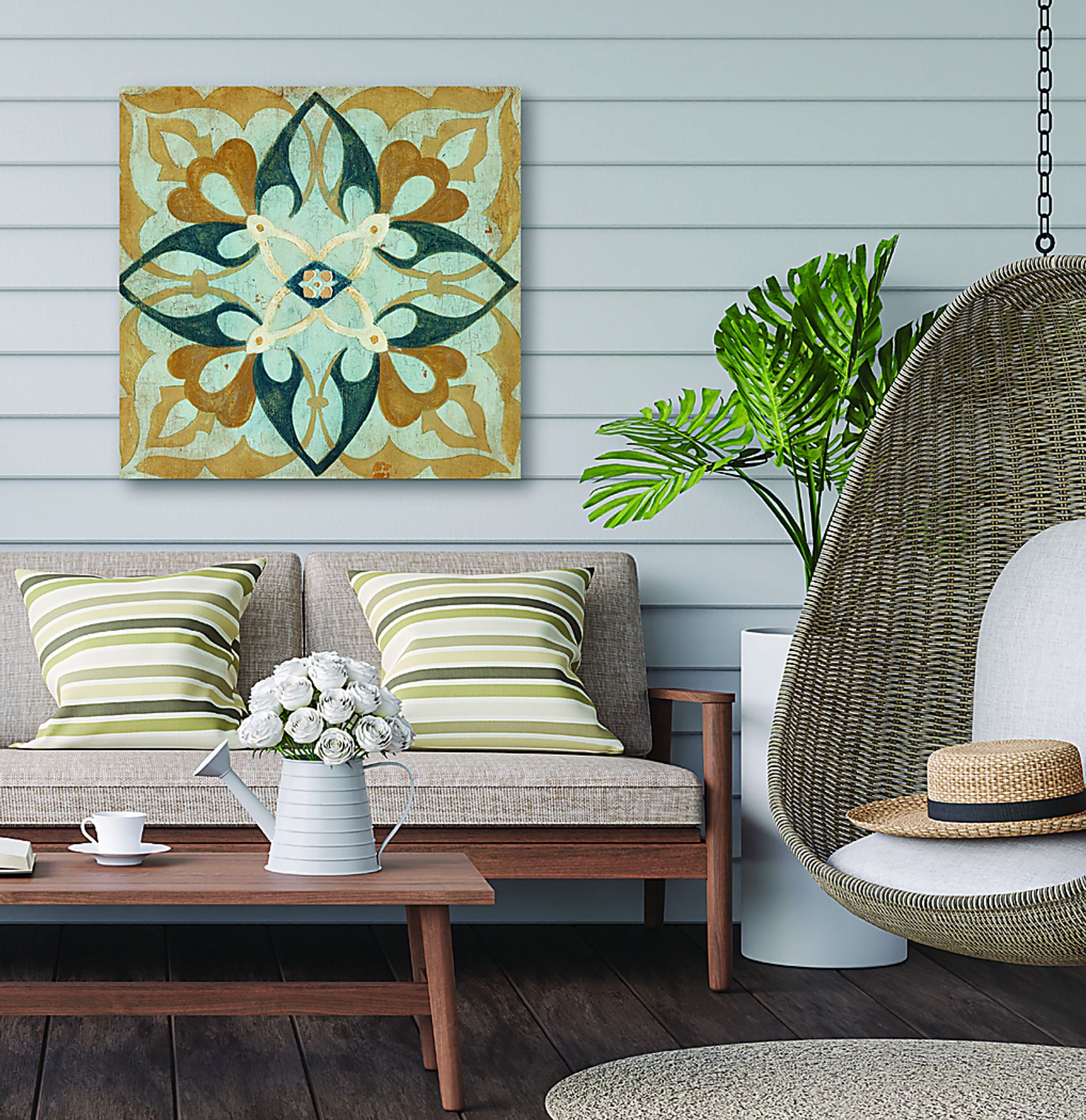 Leeval Brown Wooden Wall Art - Image 2
