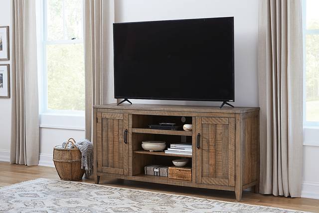 Leewood Brown 65 in. Console - Thumbnail - Image 5