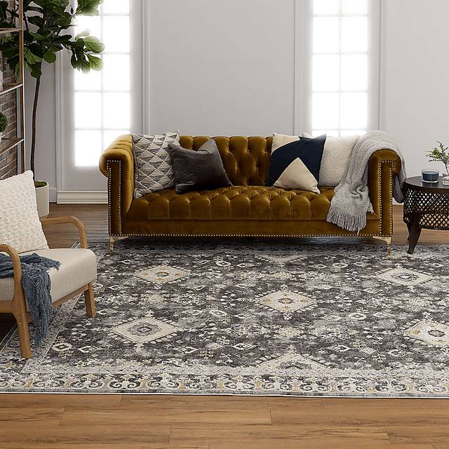 Leeworth Charcoal 7'10 x 10'3 Rug - Thumbnail - Image 2
