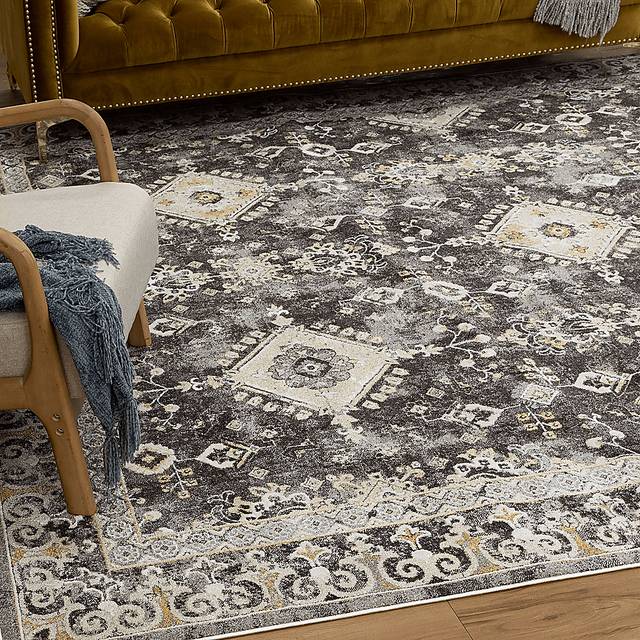 Leeworth Charcoal 7'10 x 10'3 Rug - Thumbnail - Image 3