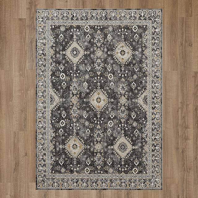 Leeworth Charcoal 7'10 x 10'3 Rug - Thumbnail - Image 4